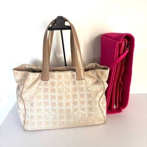 Authentic Chanel travel line bag